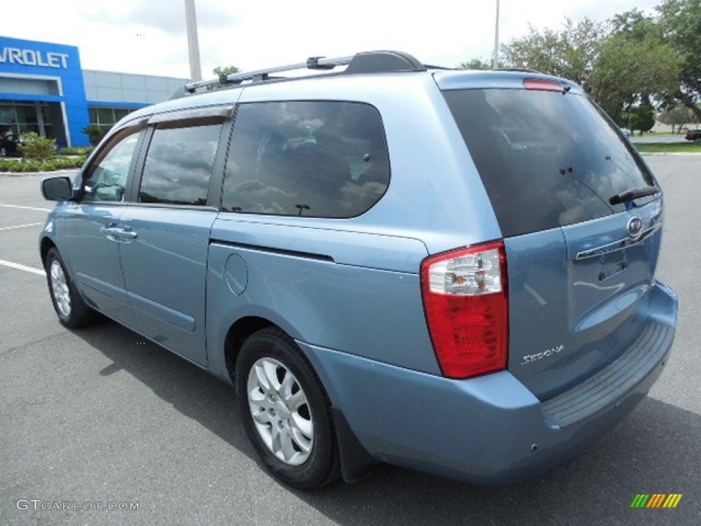 2008 Sedona EX - Glacier Blue Metallic / Gray photo #3
