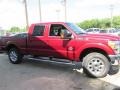 2013 Ruby Red Metallic Ford F250 Super Duty Lariat Crew Cab 4x4  photo #6