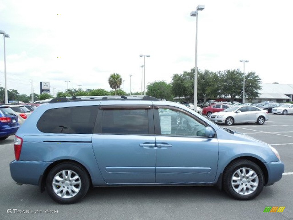 2008 Sedona EX - Glacier Blue Metallic / Gray photo #11