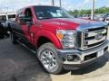 2013 Ruby Red Metallic Ford F250 Super Duty Lariat Crew Cab 4x4  photo #7