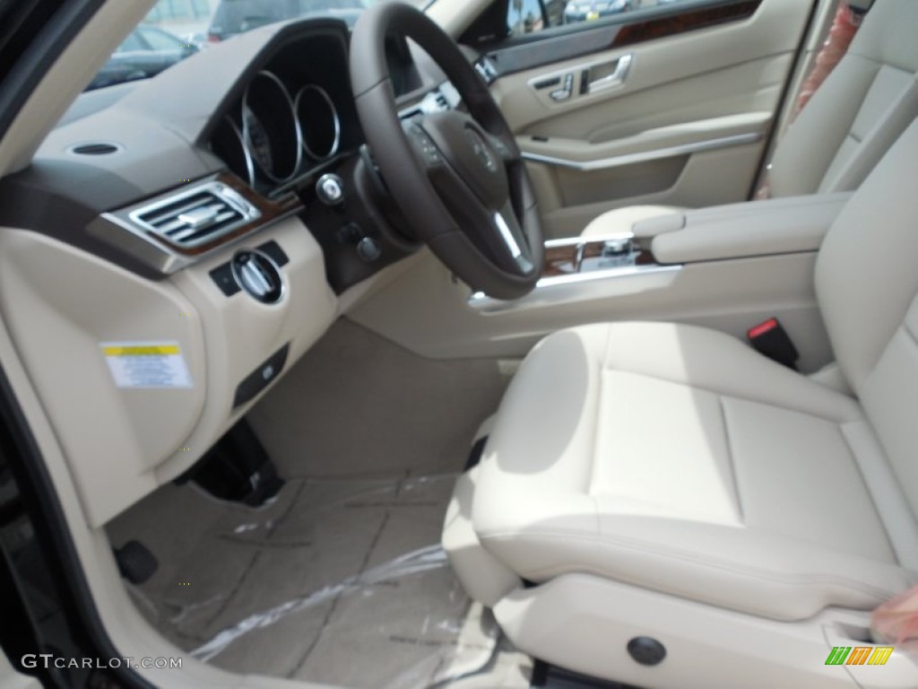 2014 E 350 Sedan - Black / Silk Beige/Espresso Brown photo #7