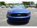 2014 Deep Impact Blue Ford Mustang V6 Premium Convertible  photo #2