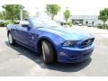 2014 Deep Impact Blue Ford Mustang V6 Premium Convertible  photo #3