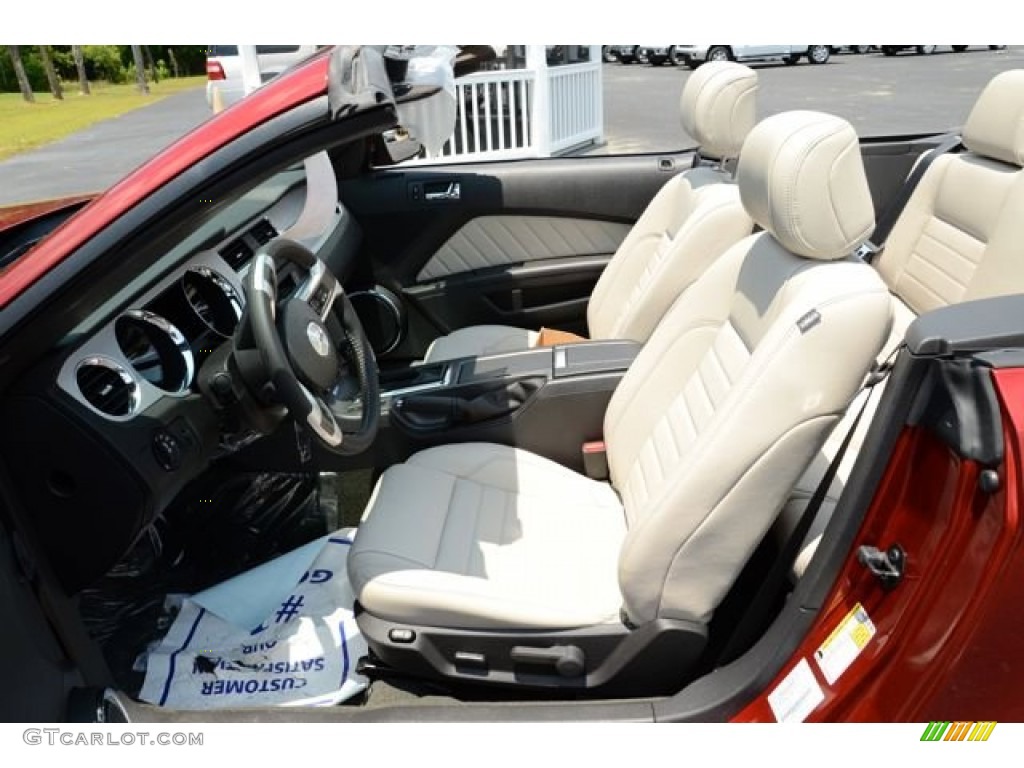 2014 Mustang V6 Premium Convertible - Ruby Red / Medium Stone photo #11