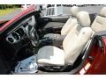  2014 Mustang V6 Premium Convertible Medium Stone Interior
