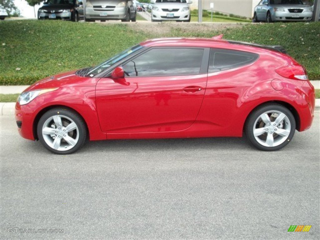 2013 Veloster  - Boston Red / Black photo #3