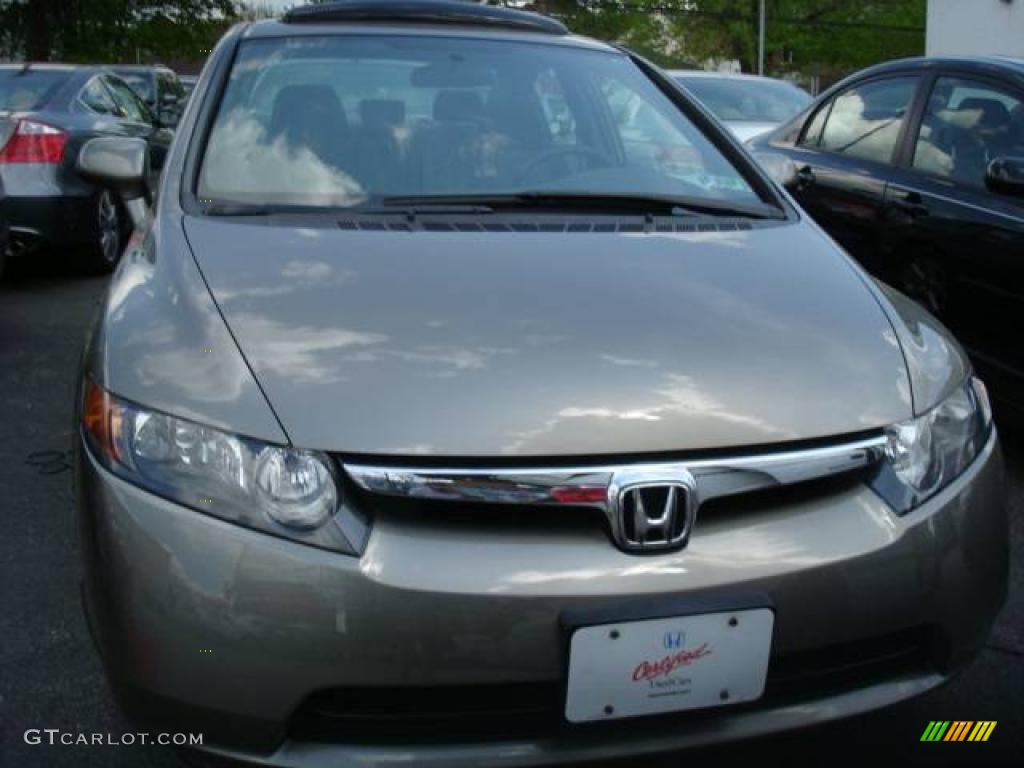 2006 Civic EX Sedan - Galaxy Gray Metallic / Gray photo #4