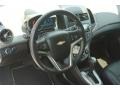 Jet Black/Dark Titanium 2012 Chevrolet Sonic LTZ Hatch Steering Wheel