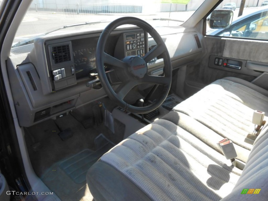 Gray Interior 1993 Chevrolet C/K K1500 Regular Cab 4x4 Photo #82204301
