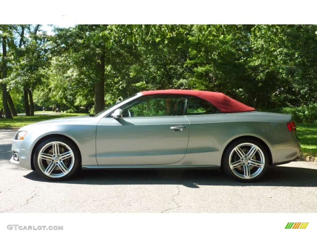 Quartz Gray Metallic 2010 Audi S5 3.0 TFSI quattro Cabriolet Exterior Photo #82205835