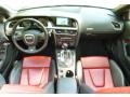 Magma Red Silk Nappa Leather Dashboard Photo for 2010 Audi S5 #82205909