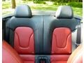 Magma Red Silk Nappa Leather Rear Seat Photo for 2010 Audi S5 #82205931