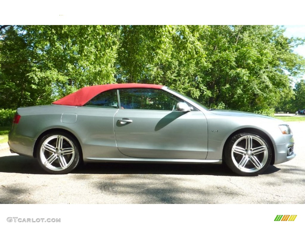 Quartz Gray Metallic 2010 Audi S5 3.0 TFSI quattro Cabriolet Exterior Photo #82206027