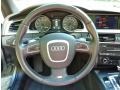 Magma Red Silk Nappa Leather Steering Wheel Photo for 2010 Audi S5 #82206204