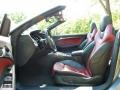 Magma Red Silk Nappa Leather Front Seat Photo for 2010 Audi S5 #82206222