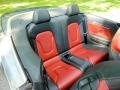 Magma Red Silk Nappa Leather Rear Seat Photo for 2010 Audi S5 #82206501