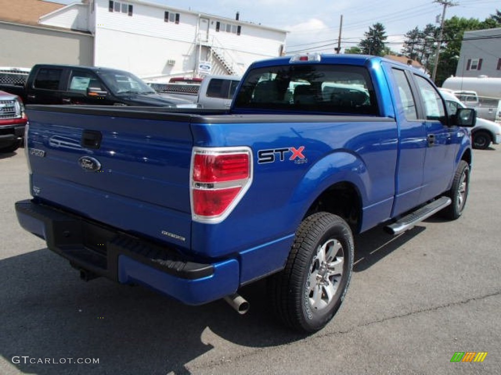 Blue Flame Metallic 2013 Ford F150 STX SuperCab 4x4 Exterior Photo #82208350
