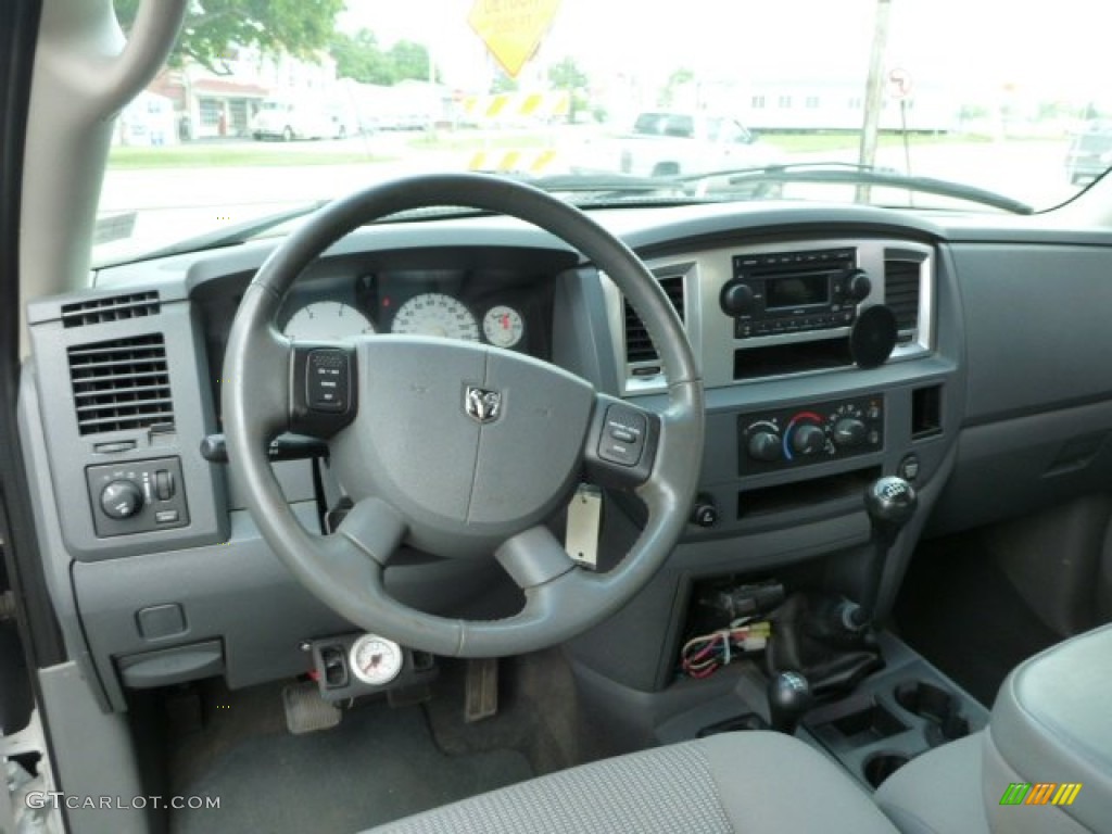 2007 Dodge Ram 2500 ST Quad Cab 4x4 Medium Slate Gray Dashboard Photo #82208430
