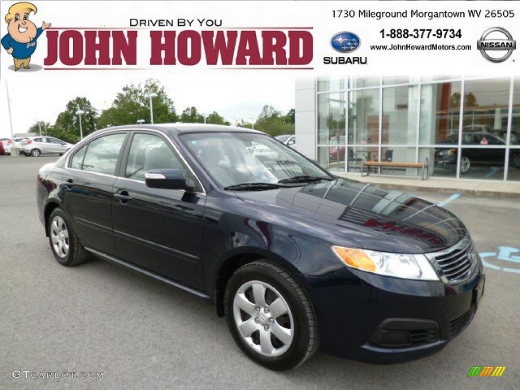 2009 Optima LX - Midnite Blue / Gray photo #1