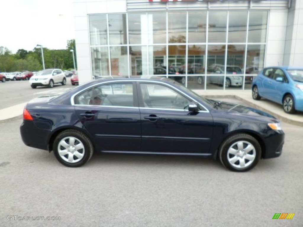 2009 Optima LX - Midnite Blue / Gray photo #12