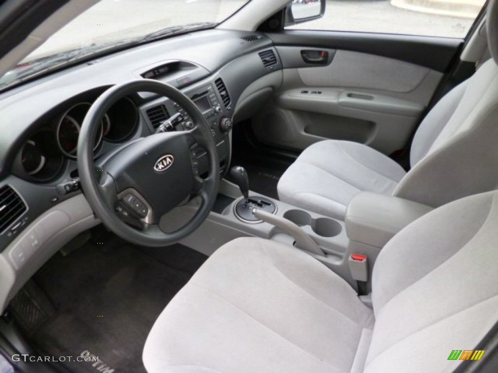 2009 Optima LX - Midnite Blue / Gray photo #16