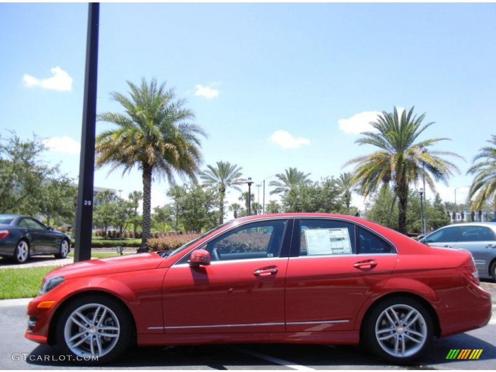 Mars Red 2013 Mercedes-Benz C 250 Sport Exterior Photo #82208875