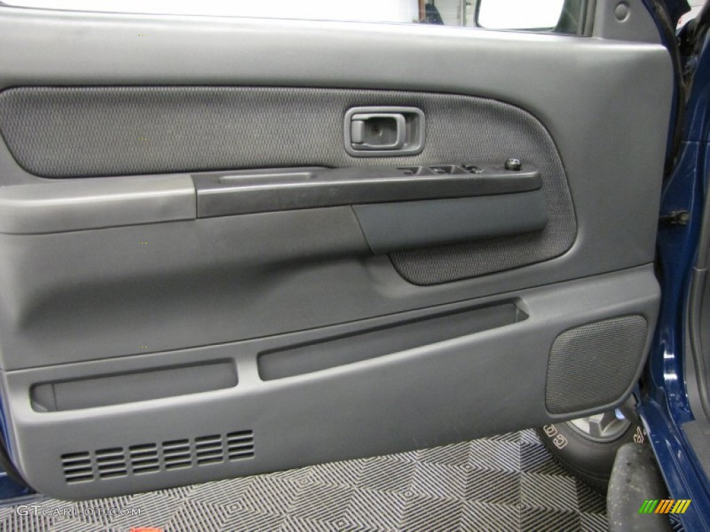 2002 Frontier XE Crew Cab 4x4 - Electric Blue Metallic / Charcoal photo #11