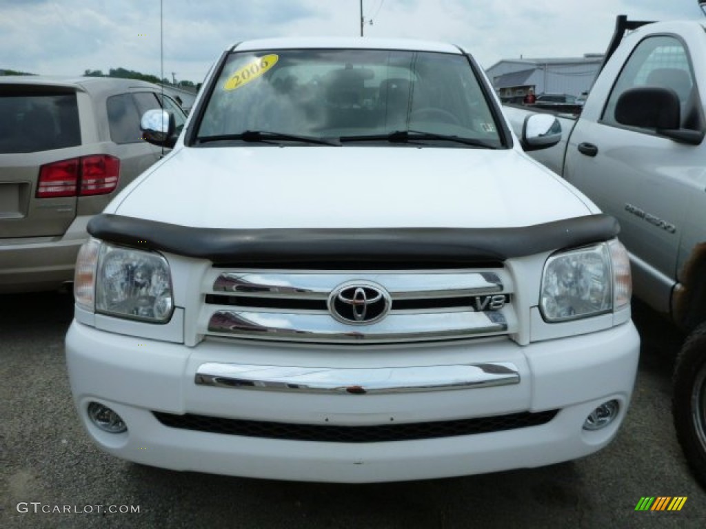 2006 Tundra SR5 Double Cab 4x4 - Natural White / Taupe photo #7