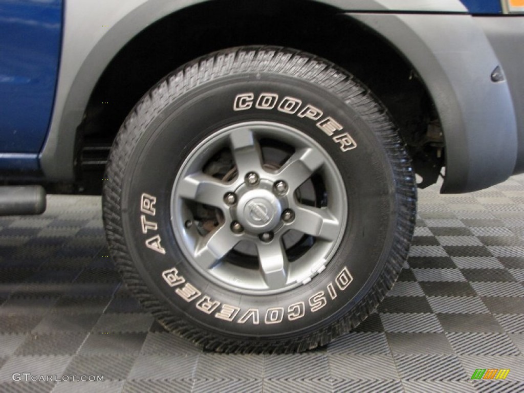 2002 Frontier XE Crew Cab 4x4 - Electric Blue Metallic / Charcoal photo #27