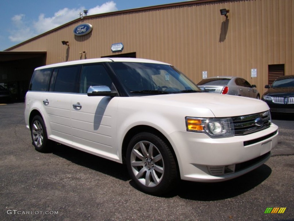 White Platinum Tri-Coat 2009 Ford Flex SE Exterior Photo #82209816