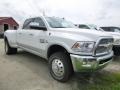 Bright White 2013 Ram 3500 Laramie Mega Cab 4x4 Dually Exterior