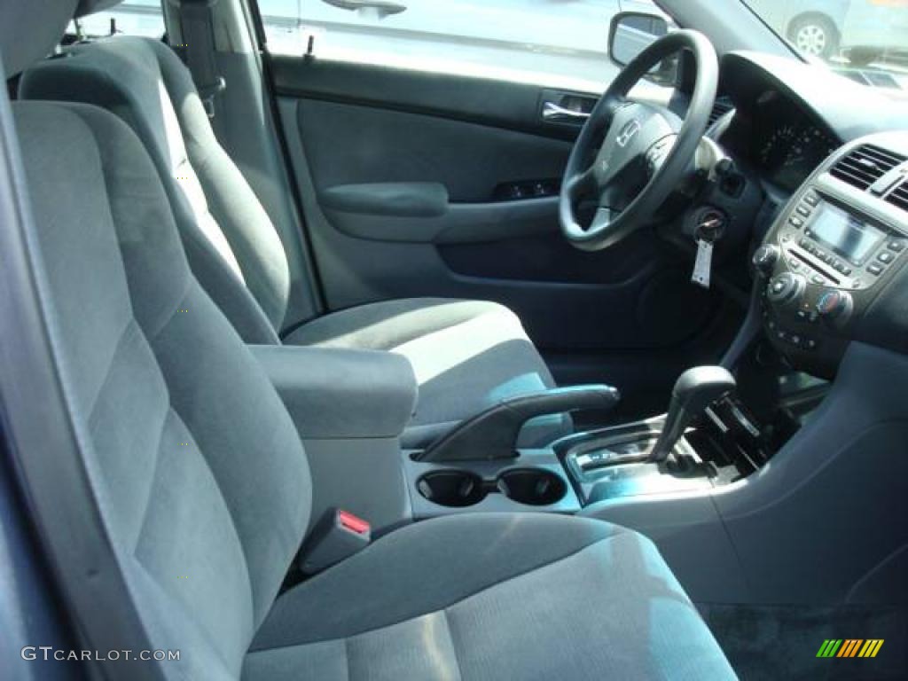 2007 Accord SE Sedan - Cool Blue Metallic / Gray photo #8