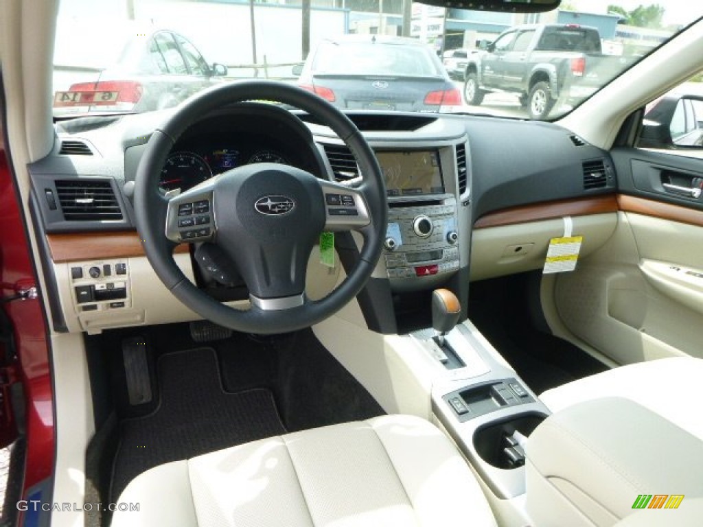 Ivory Interior 2014 Subaru Outback 2.5i Limited Photo #82213341
