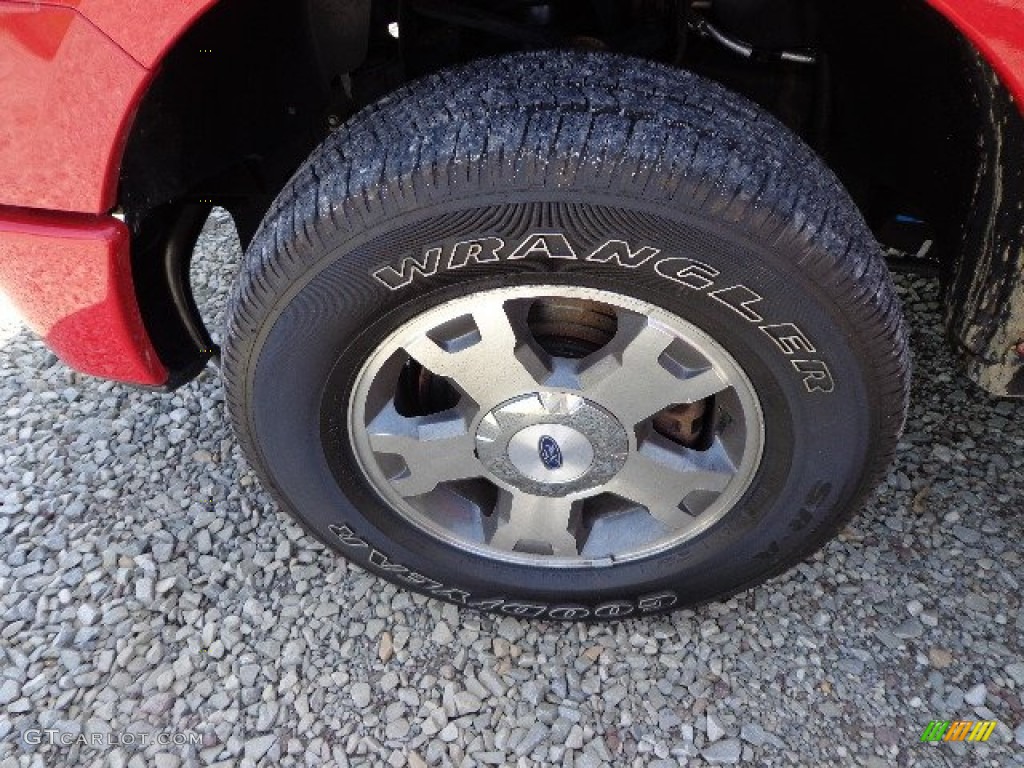 2010 F150 STX SuperCab 4x4 - Vermillion Red / Medium Stone photo #18