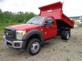 Vermillion Red - F550 Super Duty XL Regular Cab 4x4 Dump Truck Photo No. 15