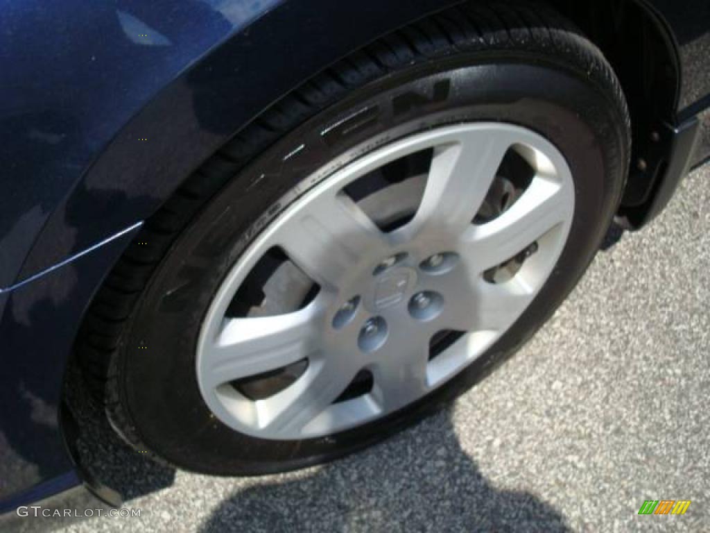 2007 Civic LX Sedan - Royal Blue Pearl / Gray photo #7