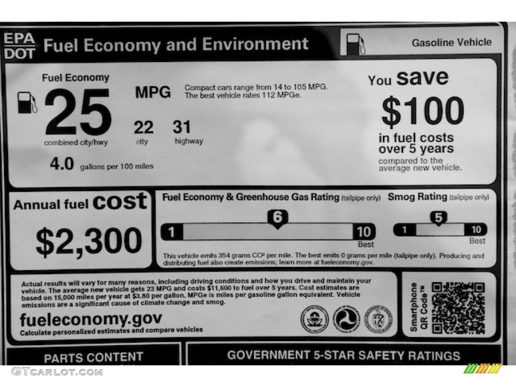 2013 Honda Civic Si Sedan Window Sticker Photo #82214949