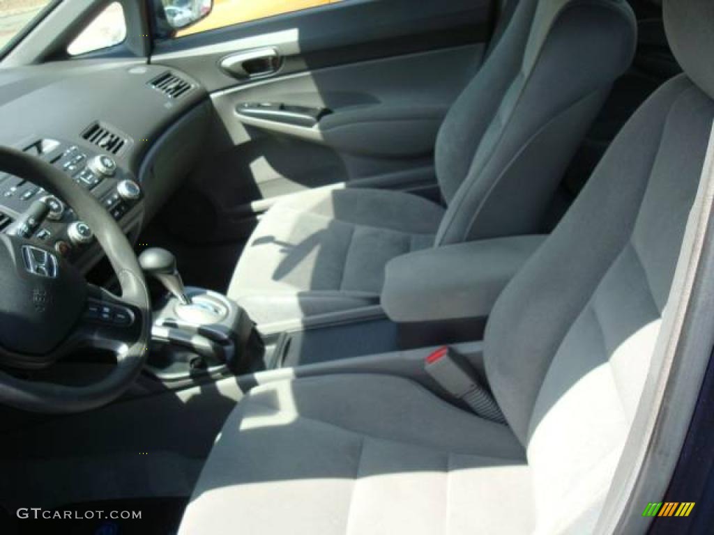 2007 Civic LX Sedan - Royal Blue Pearl / Gray photo #13