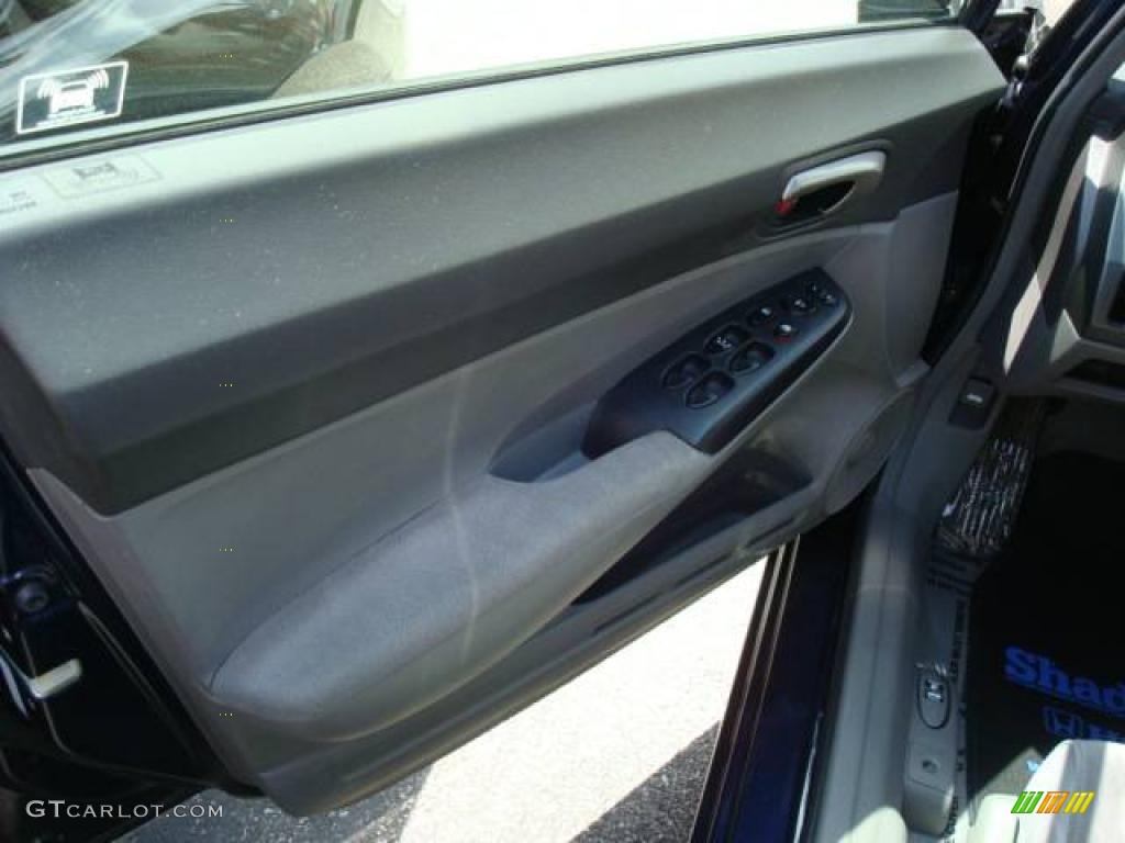 2007 Civic LX Sedan - Royal Blue Pearl / Gray photo #14