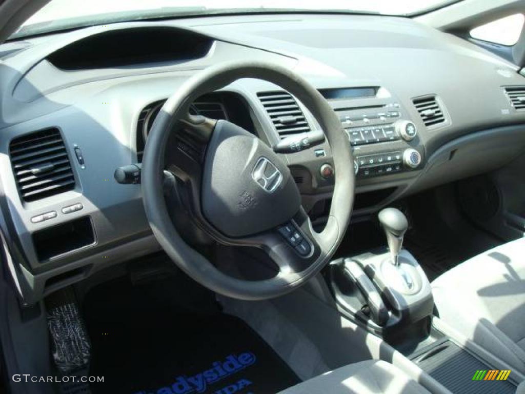 2007 Civic LX Sedan - Royal Blue Pearl / Gray photo #15