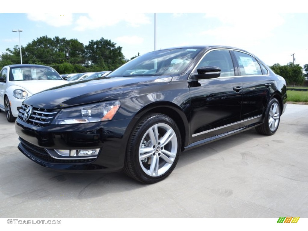 2013 Passat TDI SEL - Black / Titan Black photo #1