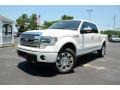 2013 White Platinum Metallic Tri-Coat Ford F150 Platinum SuperCrew 4x4  photo #1