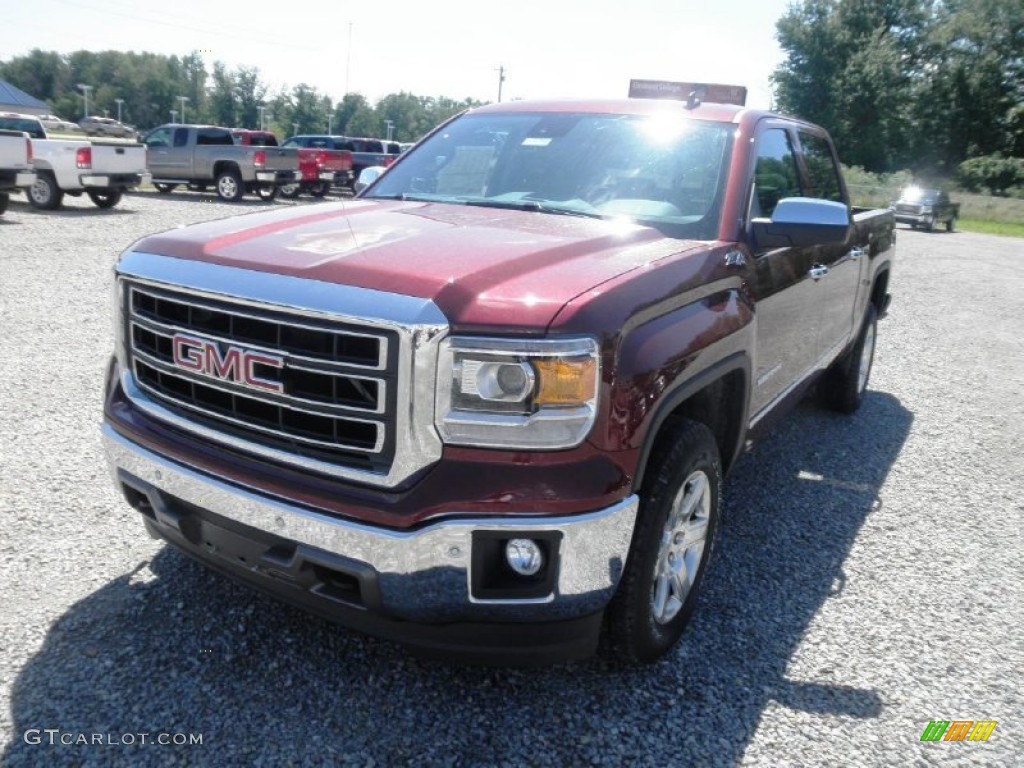 2014 Sierra 1500 SLT Crew Cab 4x4 - Sonoma Red Metallic / Jet Black photo #3