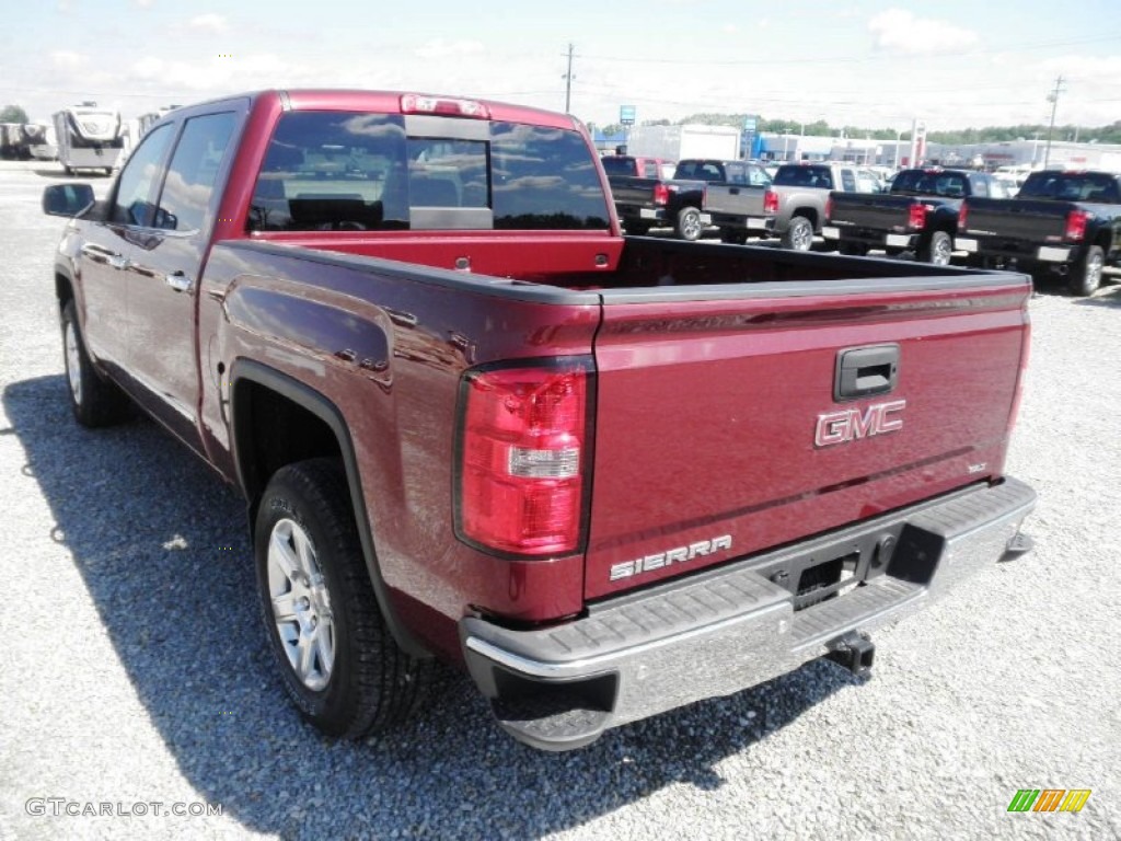 2014 Sierra 1500 SLT Crew Cab 4x4 - Sonoma Red Metallic / Jet Black photo #35