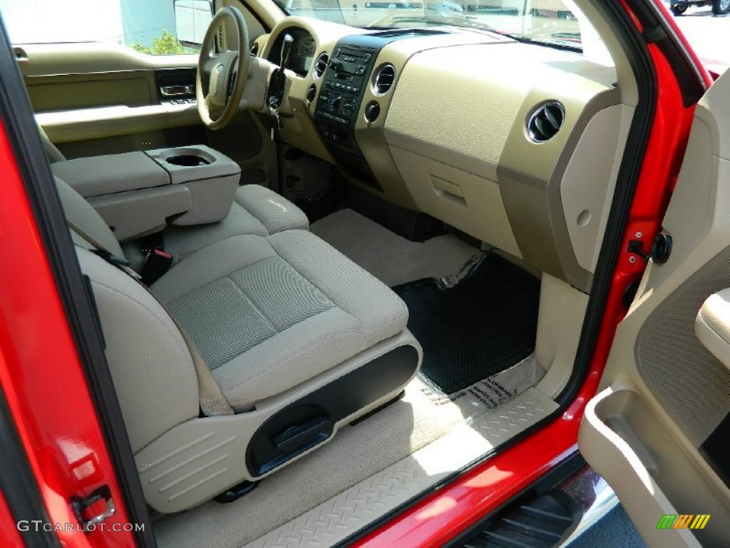 2006 F150 XLT SuperCab 4x4 - Bright Red / Tan photo #15