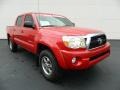 2011 Barcelona Red Metallic Toyota Tacoma V6 SR5 PreRunner Double Cab  photo #1