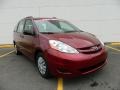 2008 Salsa Red Pearl Toyota Sienna CE  photo #1