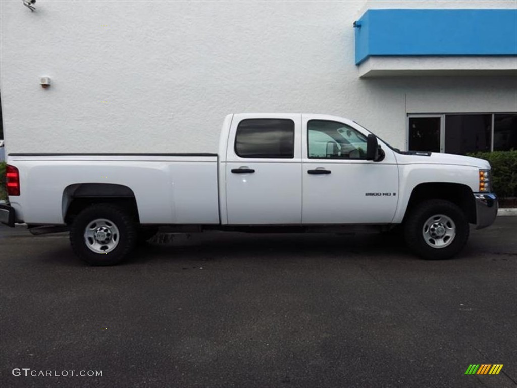Summit White 2009 Chevrolet Silverado 2500HD LS Crew Cab Exterior Photo #82220070