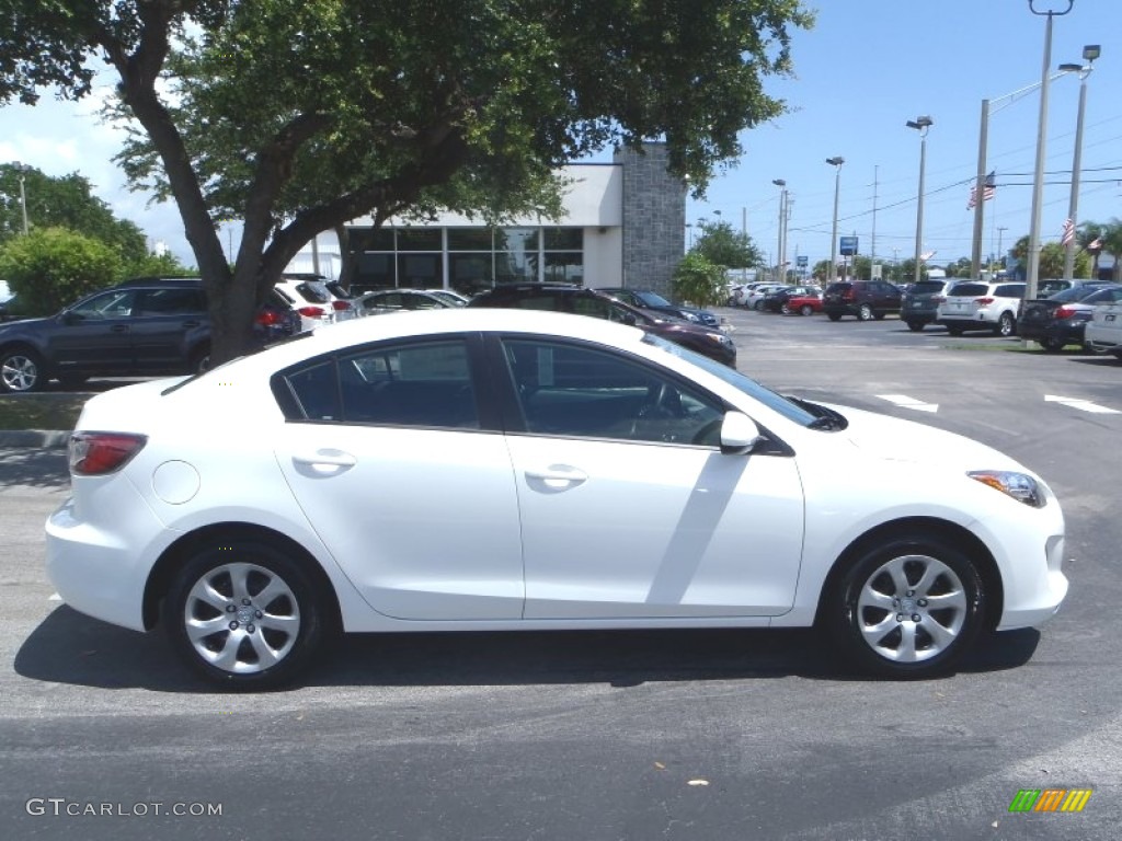 Crystal White Pearl Mica 2013 Mazda MAZDA3 i SV 4 Door Exterior Photo #82220613