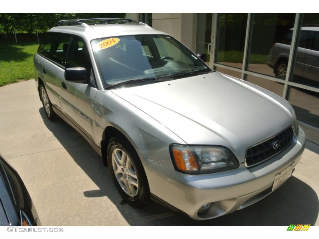 2004 Outback Wagon - Silver Stone Metallic / Gray photo #4